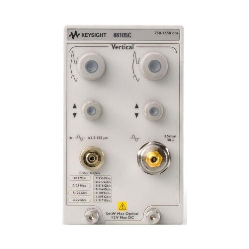 86105C 9 GHz optical 20 GHz electrical sampling module, 750 to 1650 nm SMF and MMF